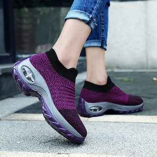 Slip-On Sneaker Damen Atmungsaktivin Lila