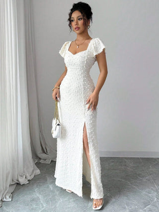 Abendkleid Maxi Hochzeitsgast Elegant-Cecile Lavelle-Weiß-S-Cecile Lavelle