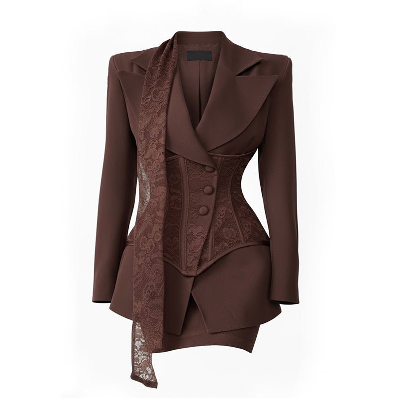 Women's Asymmetric Elegant Blazer Dress