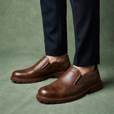 Classic Men's Loafers with Elastic Inserts