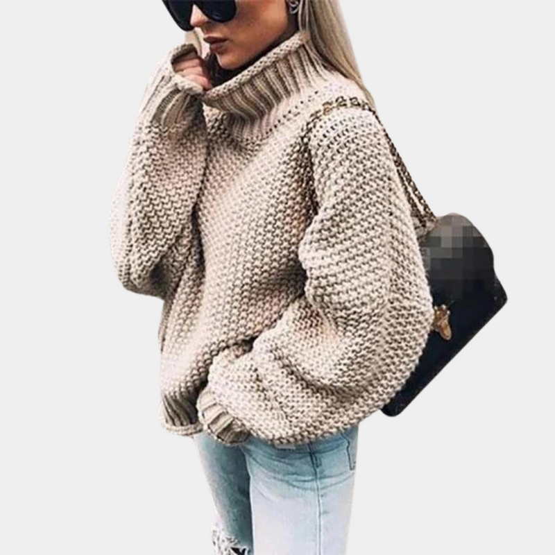 Women’s oversized turtleneck sweater