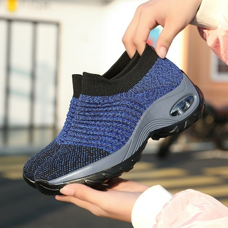 Slip-On Sneaker Damen Atmungsaktivin Blau