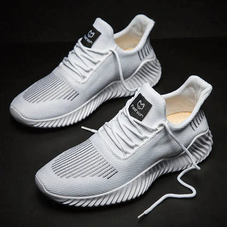 Sneaker Herren Atmungsaktiv mit Dämpfung in Weiß