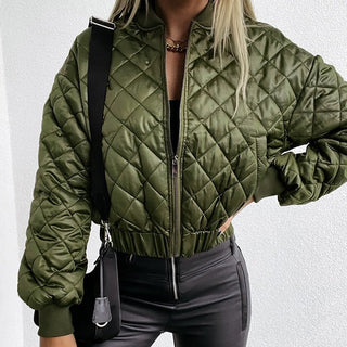 Steppjacke Bomber Kurz Modern - Cecile LavelleBeige