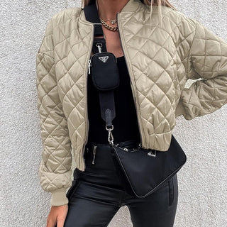 Steppjacke Bomber Kurz Modern - Cecile LavelleBeige