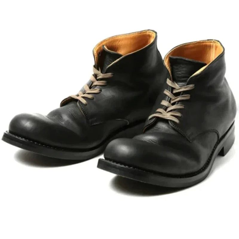 Men’s ankle boots in leather-look material