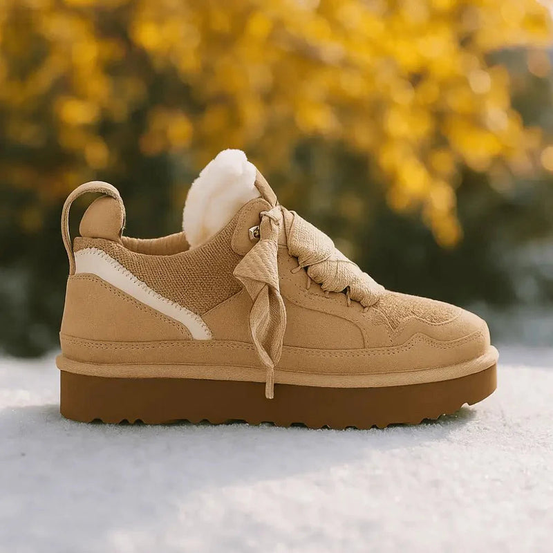 Lined Women's Platform Winter Sneakers