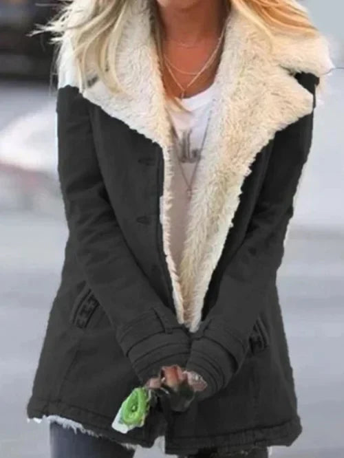 Women’s winter coat with teddy lining