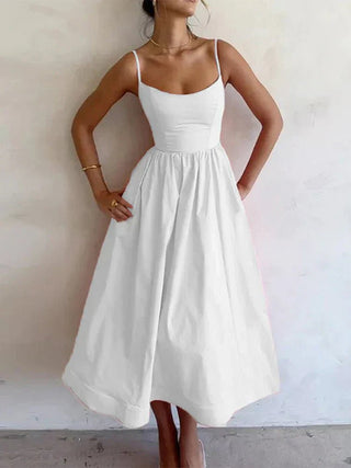 Ärmelloses Festliches Kleid Damen - Cecile LavelleWeiß