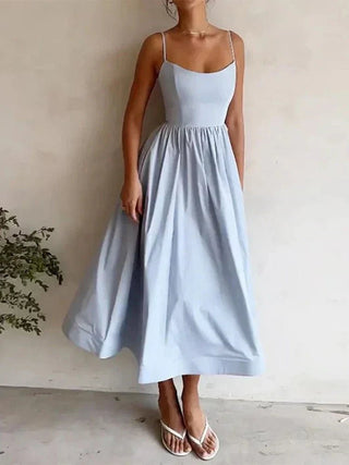 Ärmelloses Festliches Kleid Damen - Cecile LavelleBlau