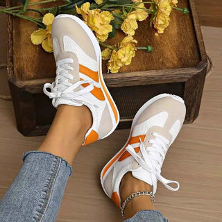 Atmungsaktiver Mesh Sneaker - Cecile LavelleGrün - Weiß