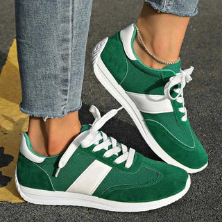 Atmungsaktiver Mesh Sneaker - Cecile LavelleGrün - Weiß