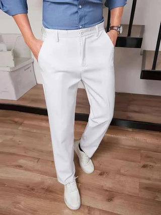 Bequeme Business Hosen Herren - Cecile LavelleWeiß