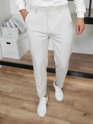 Bequeme Business Hosen Herren - Cecile LavelleHellgrau