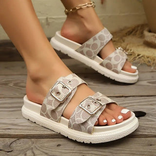 Bequeme Damen Sandalen Mit Schnallen - Cecile LavelleSchwarz