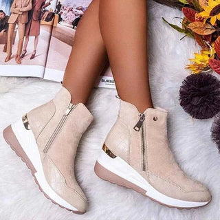 Bequeme Stiefeletten - Cecile LavelleBeige