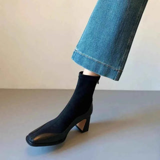 Blockabsatz Stiefeletten - Cecile LavelleBraun