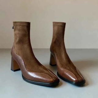 Blockabsatz Stiefeletten - Cecile LavelleBraun