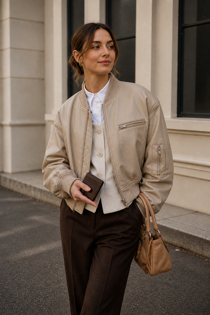 Women's Oversized Bomber Jacket