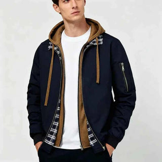 Bomberjacke Herren Mit Kapuze - Cecile LavelleMarineblau
