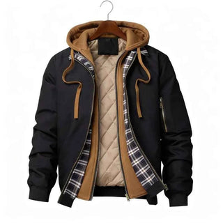 Bomberjacke Herren Mit Kapuze - Cecile LavelleMarineblau