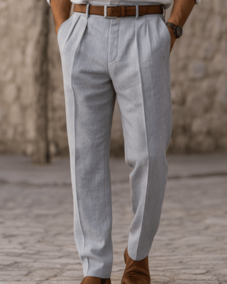 Bundfaltenhose Herren Regular Fit elegant - Cecile LavelleSchwarz
