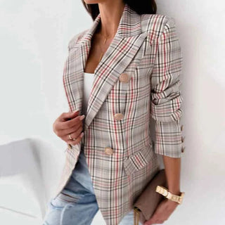 Damen Blazer Elegant Klassisch - Cecile LavelleGrau