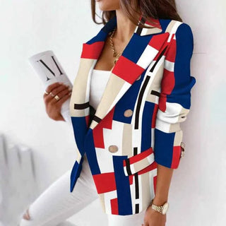 Damen Blazer Elegant Klassisch - Cecile LavelleRot