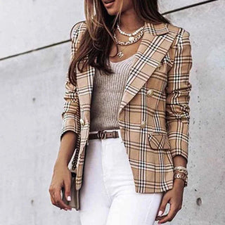 Damen Blazer Elegant Klassisch - Cecile LavelleRot