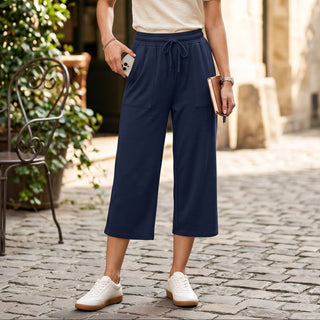 Damen Culotte in 3/4-Länge mit Taschen - Cecile LavelleGrau