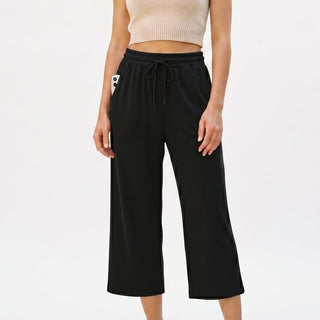 Damen Culotte in 3/4-Länge mit Taschen - Cecile LavelleSchwarz