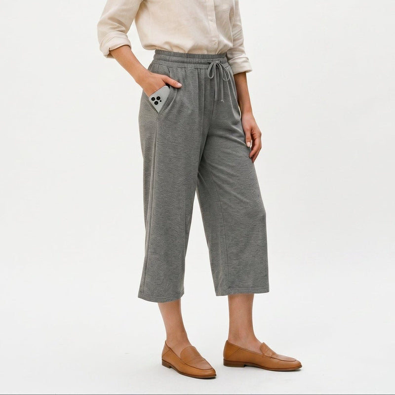 Women's 3/4-Length Culottes with Pockets
