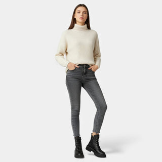 Damen Schnürstiefeletten mit Profilsohle Modern - Cecile LavelleSchwarz