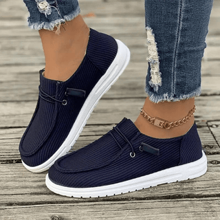 Damen Slip - On Schuhe Flach - Cecile LavelleBlau