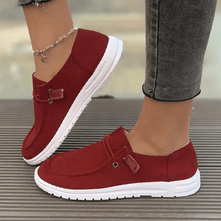 Damen Slip - On Schuhe Flach - Cecile LavelleRot