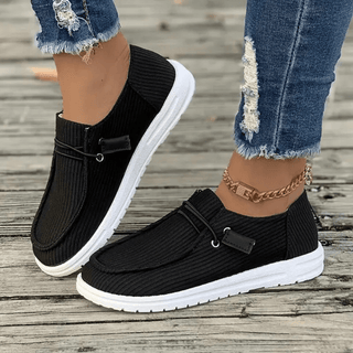 Damen Slip - On Schuhe Flach - Cecile LavelleSchwarz