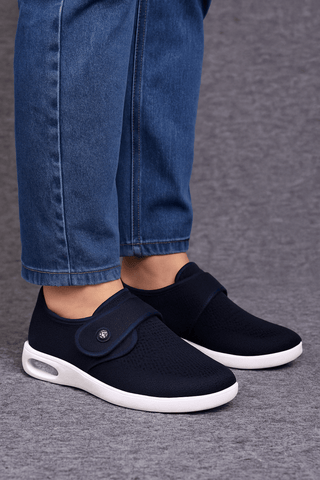 Damen Sneaker Mit Komfortsohle Und Klettverschluss - Cecile LavelleBlau