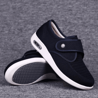 Damen Sneaker Mit Komfortsohle Und Klettverschluss - Cecile LavelleSchwarz