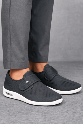 Damen Sneaker Mit Komfortsohle Und Klettverschluss - Cecile LavelleGrau