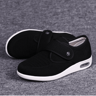 Damen Sneaker Mit Komfortsohle Und Klettverschluss - Cecile LavelleSchwarz