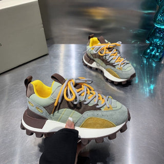Damen Sneaker mit Profilsohle und Schnürung - Cecile LavelleGelb