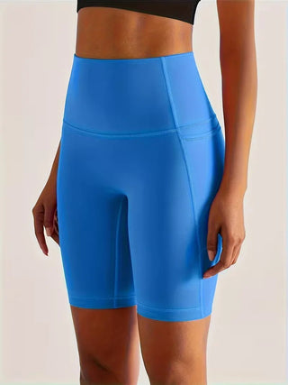 Damen Sport - Leggings Shorts mit Tasche - Cecile LavelleKönigsblau