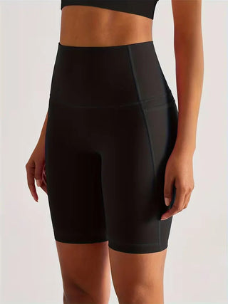 Damen Sport - Leggings Shorts mit Tasche - Cecile LavelleSchwarz