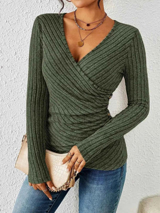 Damen Top Langarm Elegant - Cecile LavelleGrün