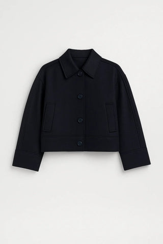 Damen Übergangsjacke Kurz Elegant - Cecile LavelleSchwarz