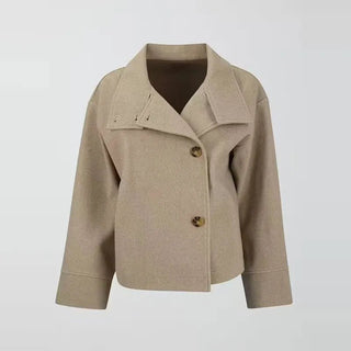 Doppelreihiger Kurzmantel Damen - Cecile LavelleBeige