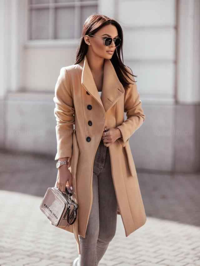 Tailored double-breasted trench coat