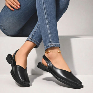 Elegante Damen Ballerinas Mit Square Toe - Cecile LavelleSchwarz