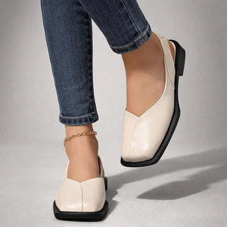 Elegante Damen Ballerinas Mit Square Toe - Cecile LavelleSchwarz