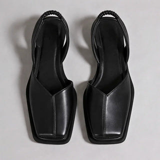 Elegante Damen Ballerinas Mit Square Toe - Cecile LavelleSchwarz